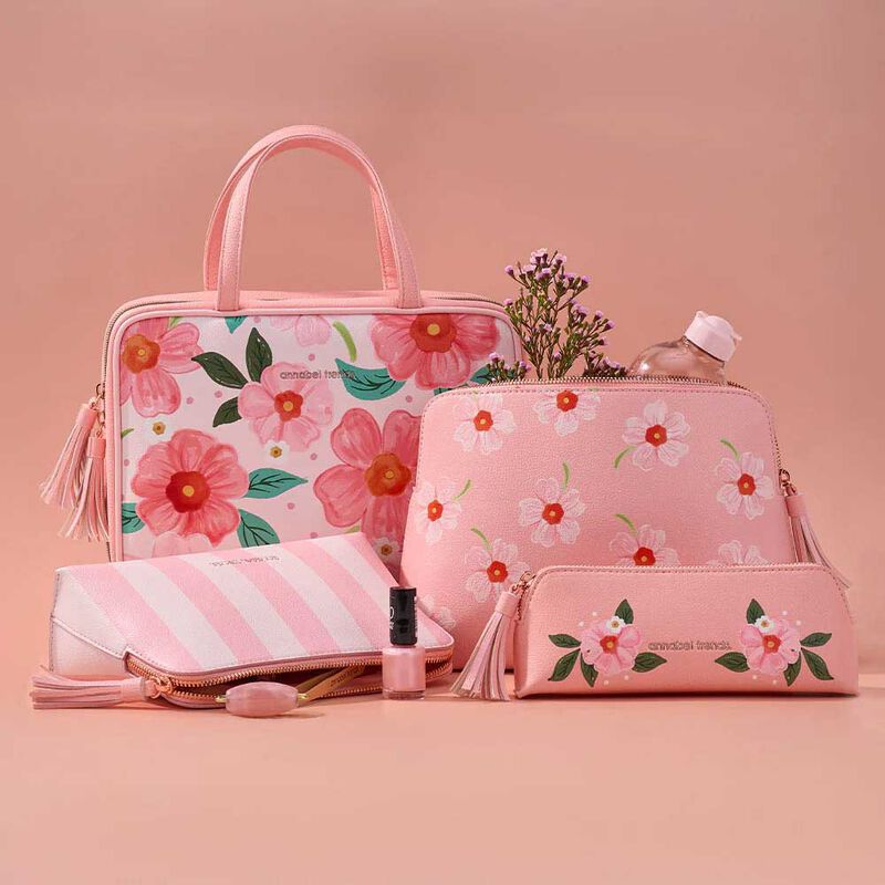Annabel Trends Vanity Toiletries Bag - Meadow Blush image number 2